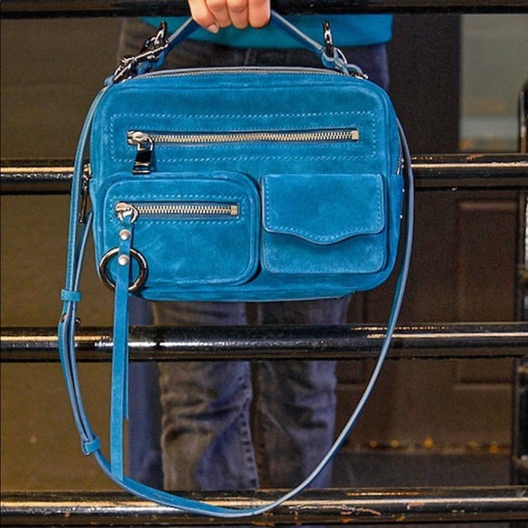 Rebecca Minkoff Bags Rebecca Minkoff Jett Boxy Deepteal Suede Bag Poshmark